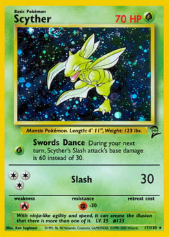 Scyther – Rare Holo – Base Set 2
