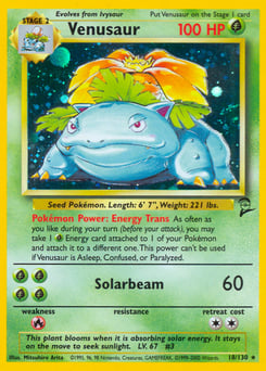Venusaur – Rare Holo – Base Set 2