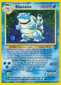 Blastoise – Rare Holo – Base Set 2