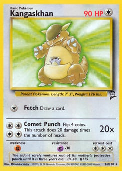 Kangaskhan – Rare – Base Set 2
