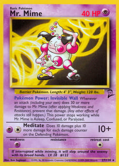 Mr. Mime – Rare – Base Set 2