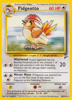 Pidgeotto – Rare – Base Set 2