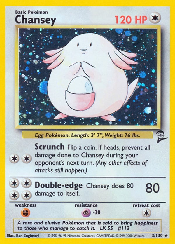 Chansey – Rare Holo – Base Set 2