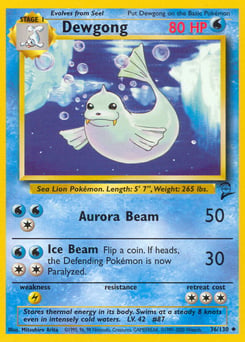 Dewgong – Uncommon – Base Set 2