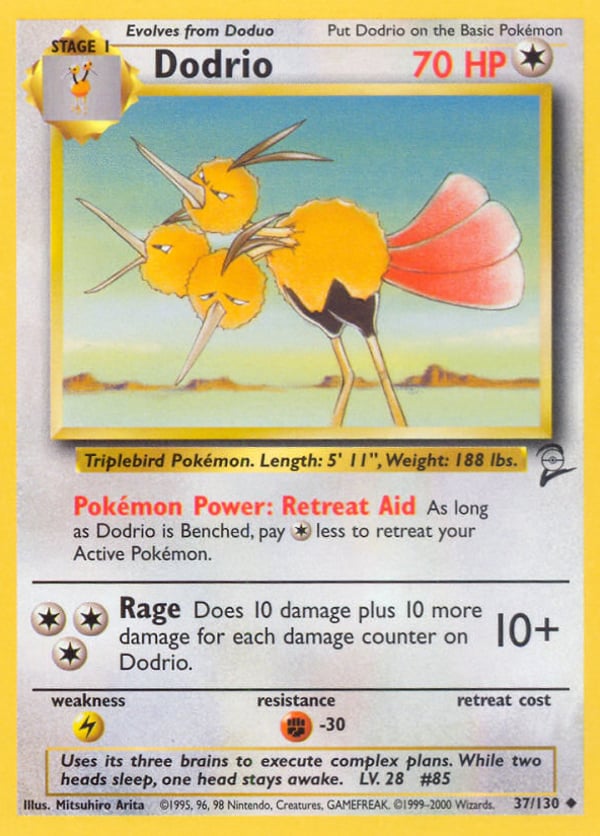 Dodrio – Uncommon – Base Set 2
