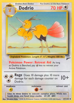 Dodrio – Uncommon – Base Set 2