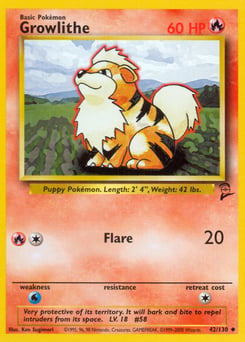 Growlithe – Uncommon – Base Set 2
