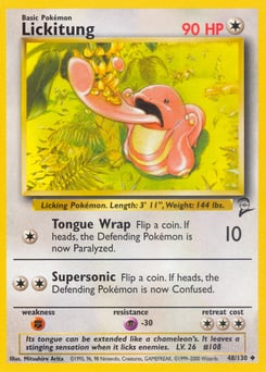Lickitung – Uncommon – Base Set 2