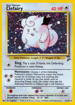 Clefairy – Rare Holo – Base Set 2