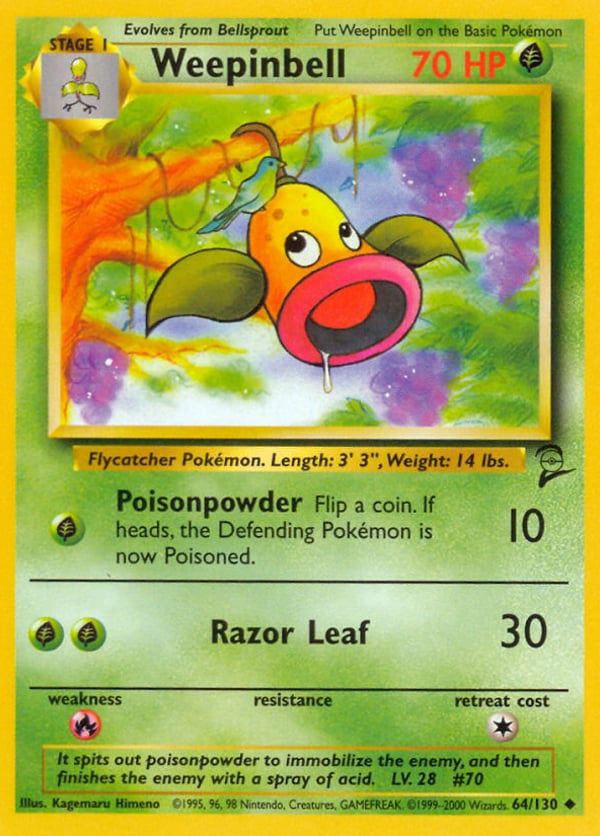 Weepinbell – Uncommon – Base Set 2