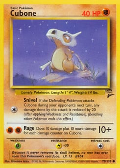 Cubone – Common – Base Set 2