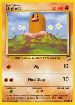 Diglett – Common – Base Set 2