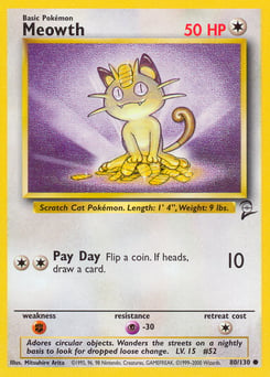 Meowth – Common – Base Set 2
