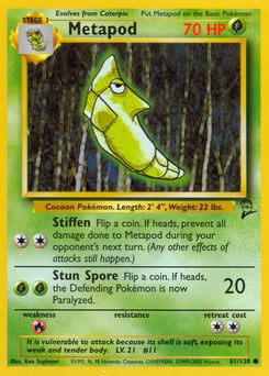 Metapod – Common – Base Set 2