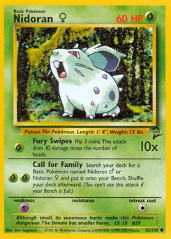 Nidoran ♀ – Common – Base Set 2