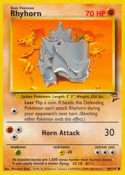 Rhyhorn – Common – Base Set 2