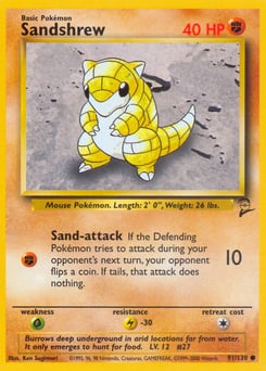 Sandshrew – Common – Base Set 2