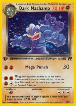 Dark Machamp – Rare Holo – Team Rocket