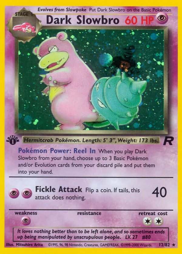 Dark Slowbro – Rare Holo – Team Rocket