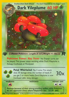 Dark Vileplume – Rare Holo – Team Rocket