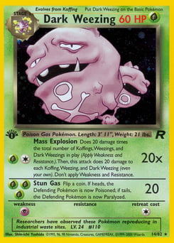 Dark Weezing – Rare Holo – Team Rocket