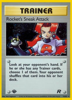 Rocket's Sneak Attack – Rare Holo