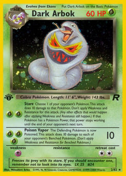 Dark Arbok – Rare Holo – Team Rocket