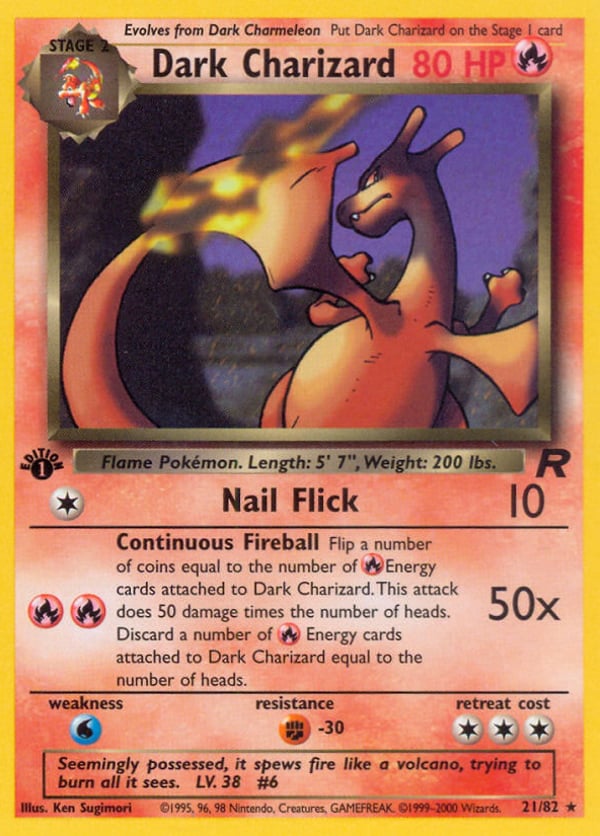 Dark Charizard – Rare – Team Rocket