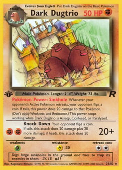 Dark Dugtrio – Rare – Team Rocket
