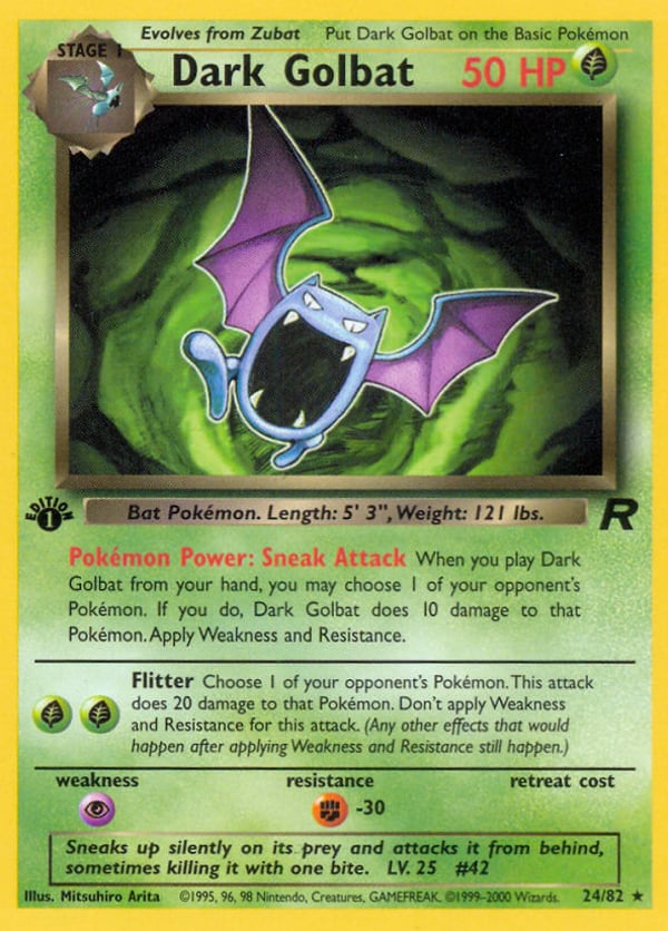Dark Golbat – Rare – Team Rocket