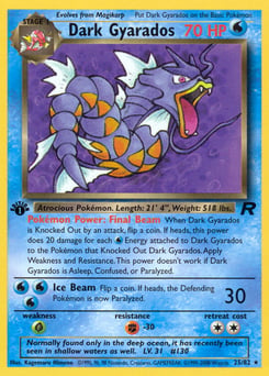 Dark Gyarados – Rare – Team Rocket