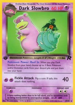 Dark Slowbro – Rare – Team Rocket