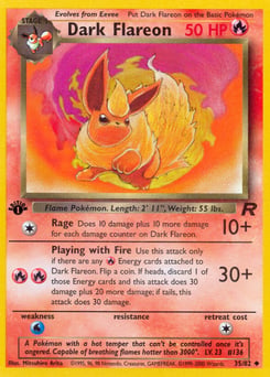 Dark Flareon – Uncommon – Team Rocket