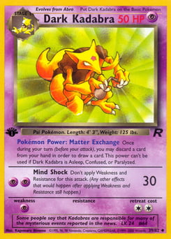 Dark Kadabra – Uncommon – Team Rocket