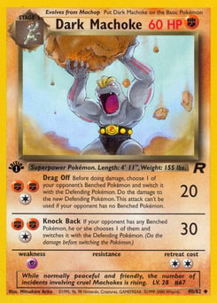 Dark Machoke – Uncommon – Team Rocket