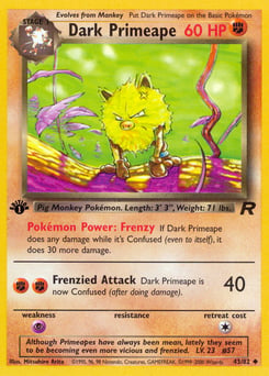 Dark Primeape – Uncommon – Team Rocket