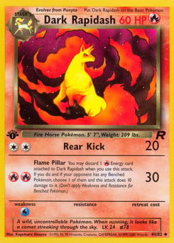 Dark Rapidash – Uncommon – Team Rocket