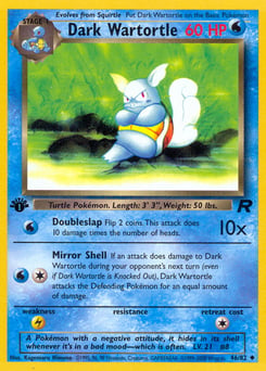 Dark Wartortle – Uncommon – Team Rocket