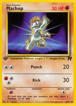 Machop – Common – Team Rocket