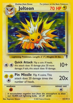 Jolteon – Rare Holo