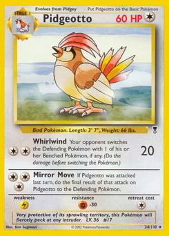 Pidgeotto – Rare – Legendary Collection