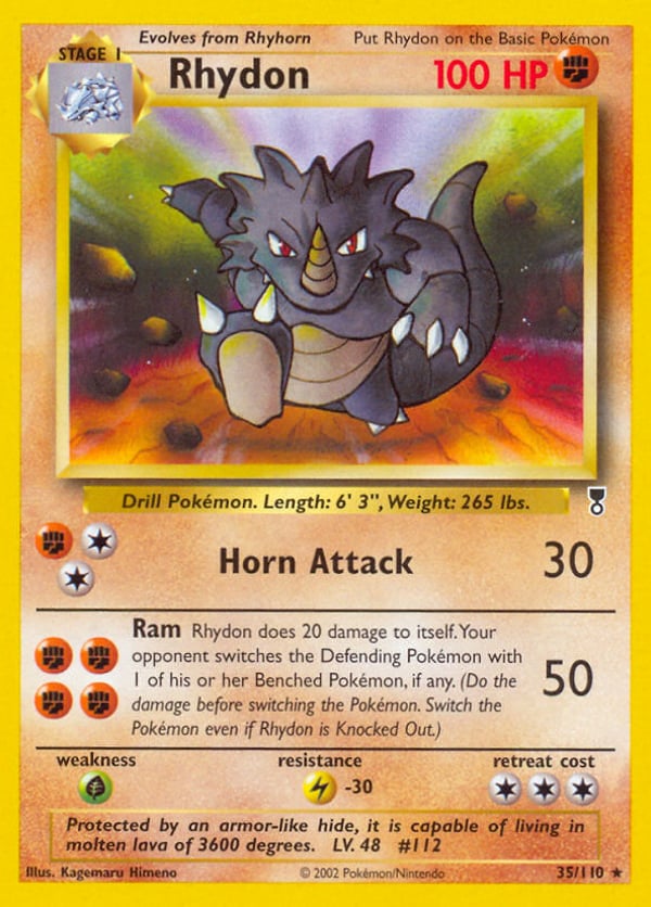 Rhydon – Rare – Legendary Collection