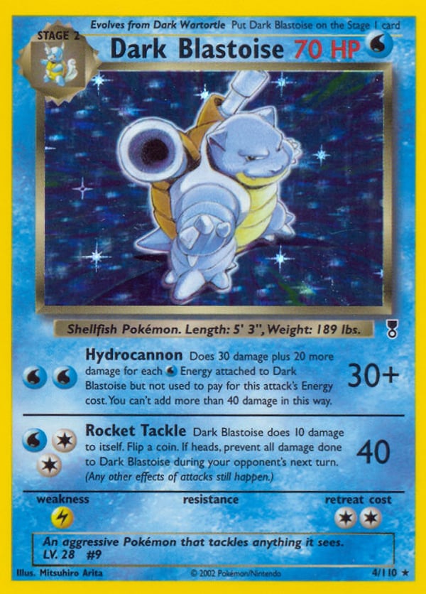 Dark Blastoise – Rare Holo – Legendary Collection