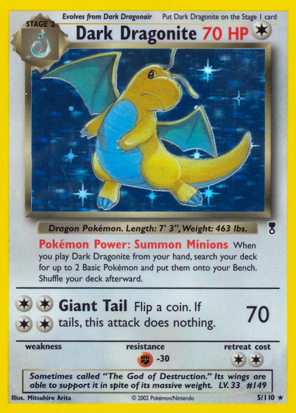 Dark Dragonite – Rare Holo – Legendary Collection