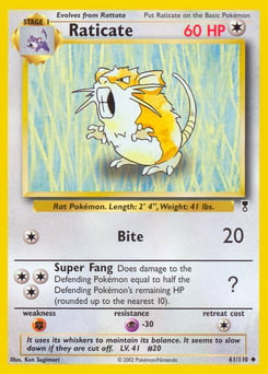 Raticate – Uncommon – Legendary Collection