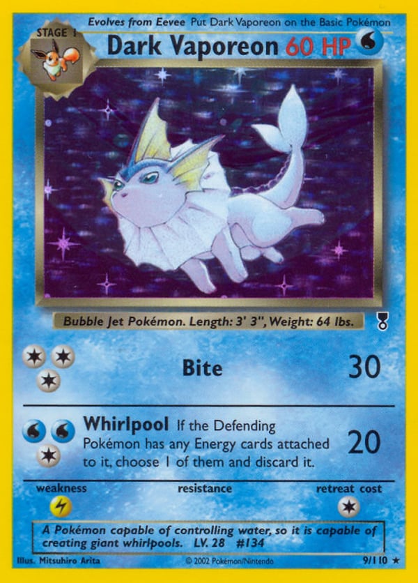Dark Vaporeon – Rare Holo – Legendary Collection