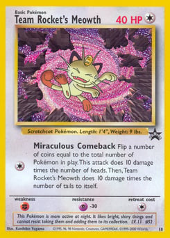 Team Rocket's Meowth – Promo – Wizards Black Star Promos