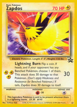 Zapdos – Promo – Wizards Black Star Promos