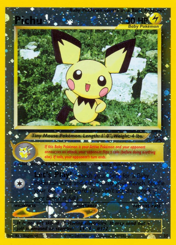 Pichu – Wizards Black Star Promos