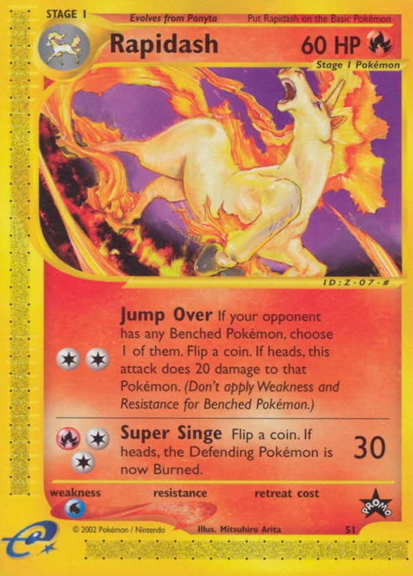 Rapidash – Promo – Wizards Black Star Promos